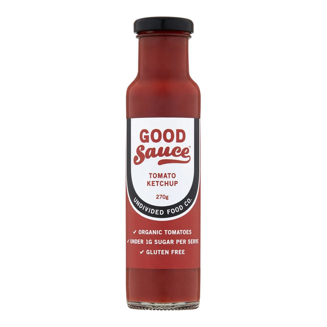 Undivided Food Co Good Sauce Tomato Ketchup 12x270g front