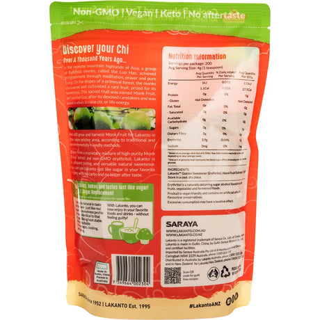 Lakanto Monkfruit Sweetener Golden with Erythritol 800g