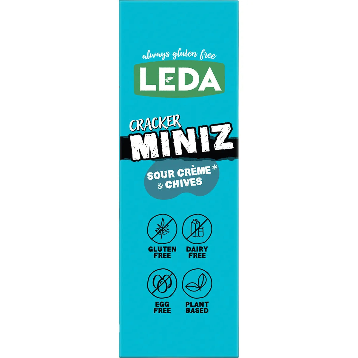 Leda Cracker Miniz Sour Crème & Chives 150g x 6