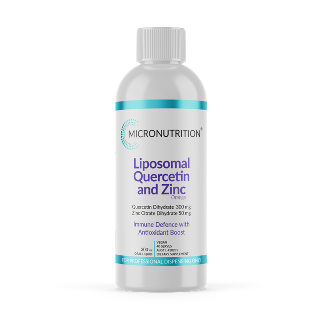 Micronutrition Liposomal Quercetin & Zinc 200ml Front
