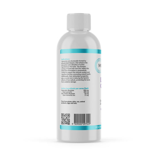 Micronutrition Liposomal Quercetin & Zinc 200ml Back