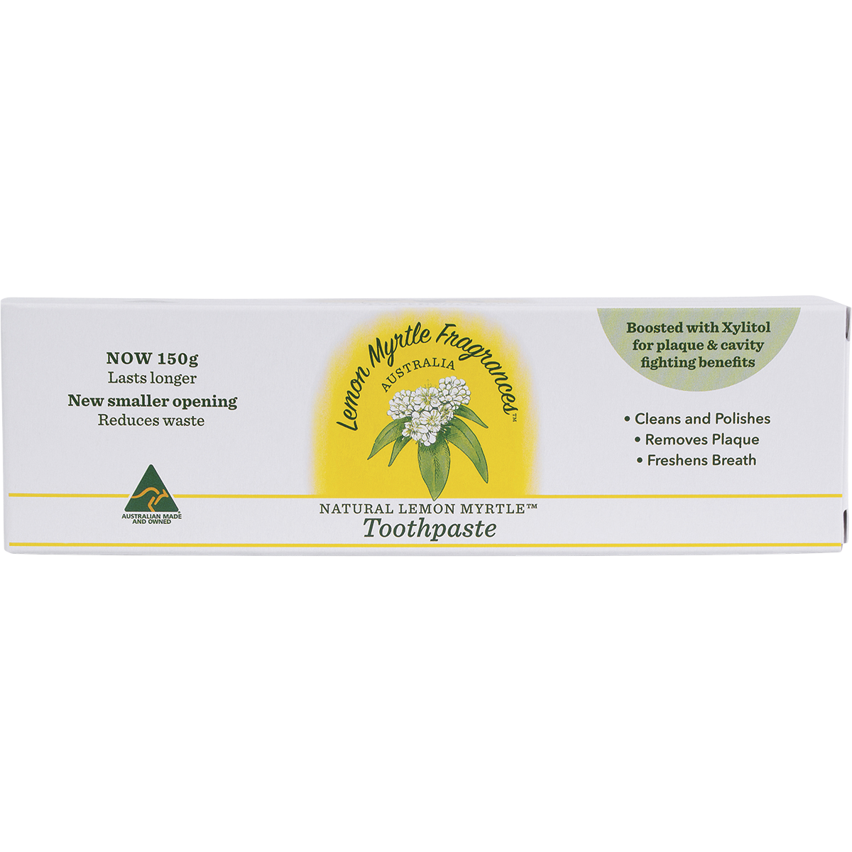 Lemon Myrtle Fragrances Toothpaste Lemon Myrtle 150g front view