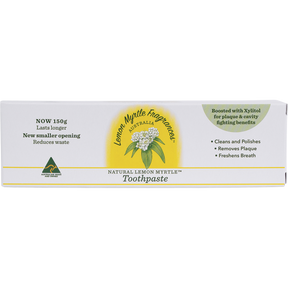 Lemon Myrtle Fragrances Toothpaste Lemon Myrtle 150g front view