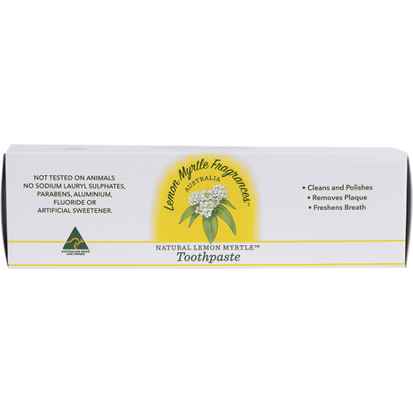 Lemon Myrtle Fragrances Toothpaste Lemon Myrtle 150g top view