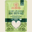 Love My Earth Quick Stix Mix Organic Bone Broth Rice Coco Lime Ginger 200g front