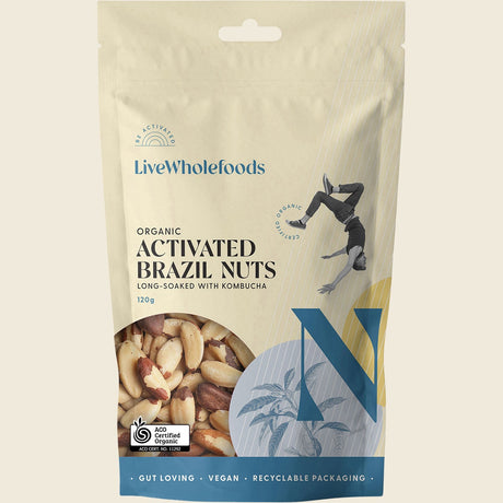 Live Wholefoods
Organic Activated Brazil Nuts 120g front