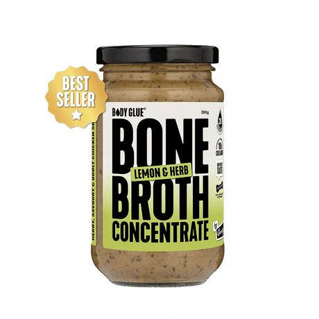 Gevity Rx Lemon & Herb Bone Broth Concentrate 390g front packaging