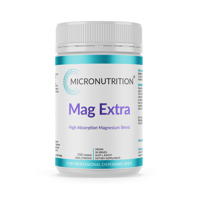 Micronutrition Mag Extra Powder 150g Front