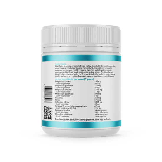 Micronutrition Mag Extra Powder 300g Back