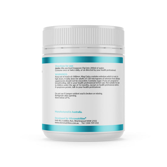 Micronutrition Mag Extra Powder 300g Side