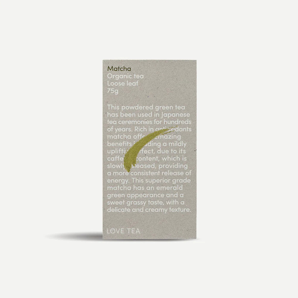 Love Tea Organic Matcha Tea Loose Leaf 75g