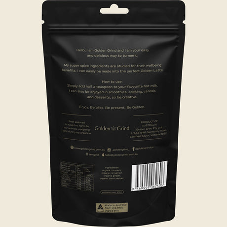 Matcha Maiden Golden Grind Turmeric Latte Blend 100g