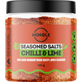 Mingle Chilli & Lime Seasoned Salts 110g - BB 10/10/26 front