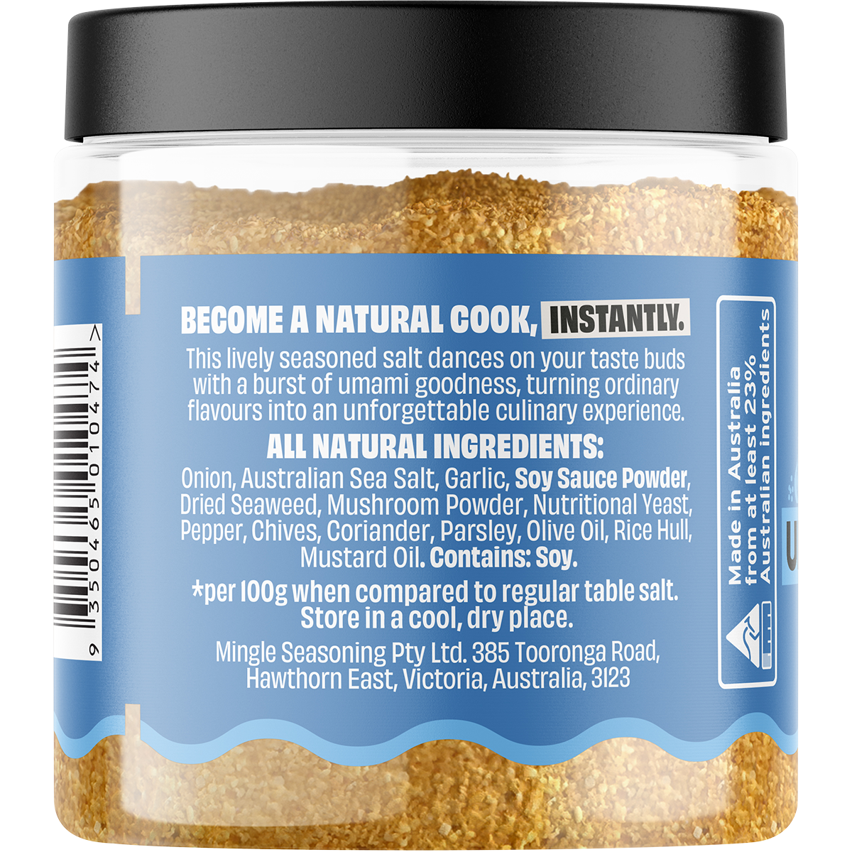 Mingle Umami Everything Seasoned Salts 110g left side