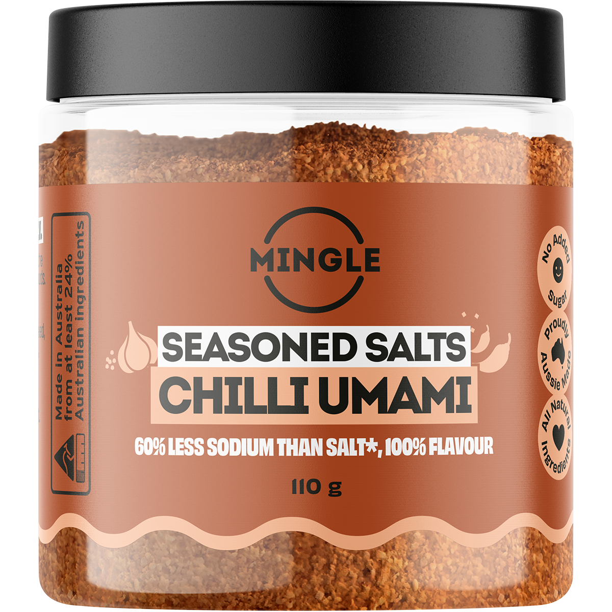 Mingle Chilli Umami Seasoned Salts 110g front