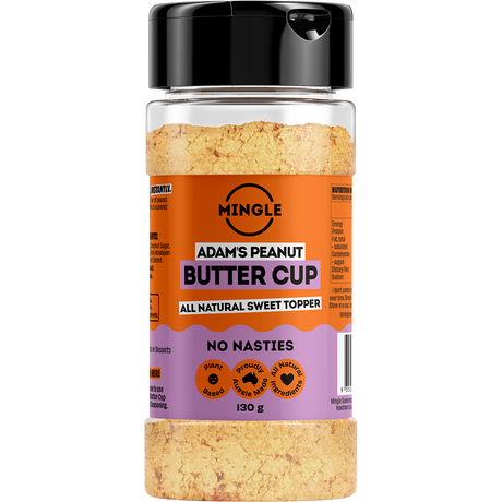 Mingle Adam's Peanut Butter Cup All Natural Sweet Topper 130g front
