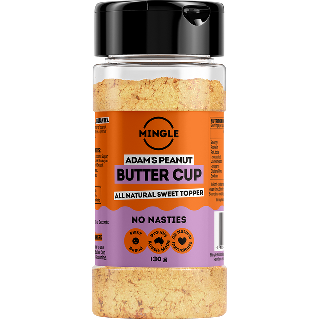 Mingle Adam's Peanut Butter Cup All Natural Sweet Topper 130g front