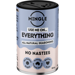 Mingle Use Me On Everything All Natural Seasoning 50g front