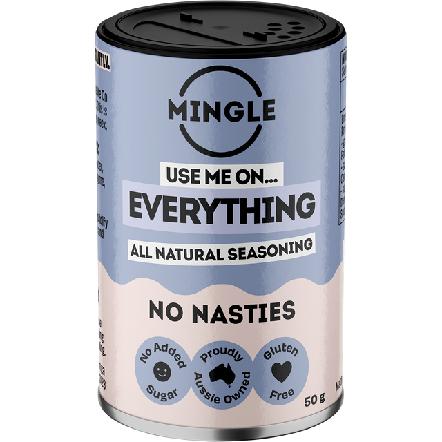 Mingle Use Me On Everything All Natural Seasoning 50g front
