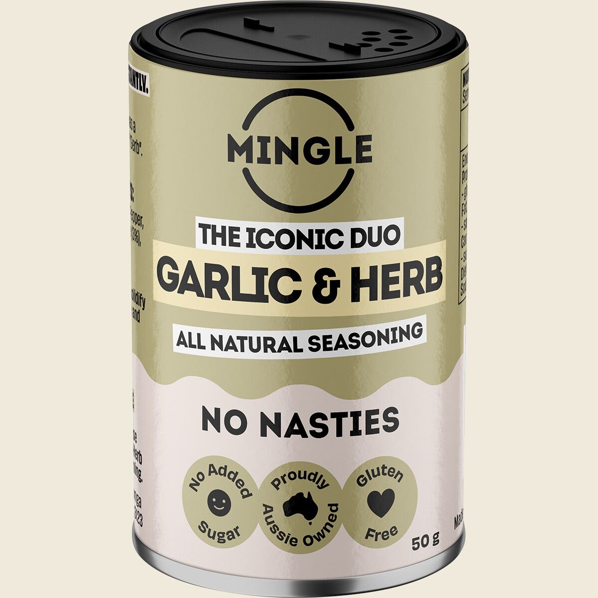 Mingle Garlic & Herb All Natural Seasoning 50g front