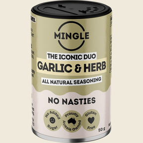 Mingle Garlic & Herb All Natural Seasoning 50g front