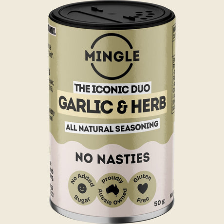 Mingle Garlic & Herb All Natural Seasoning 50g front
