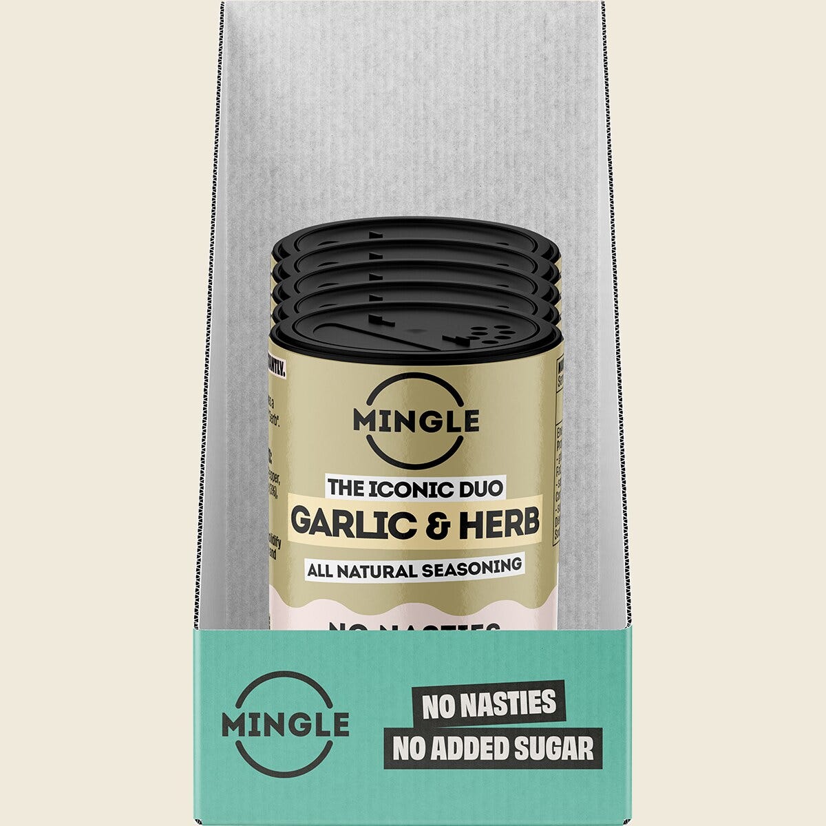Mingle Garlic & Herb All Natural Seasoning 50g display