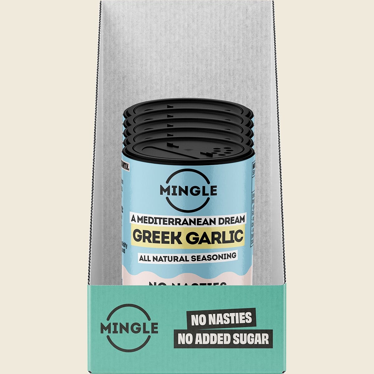 Mingle Greek Garlic All Natural Seasoning 45g display
