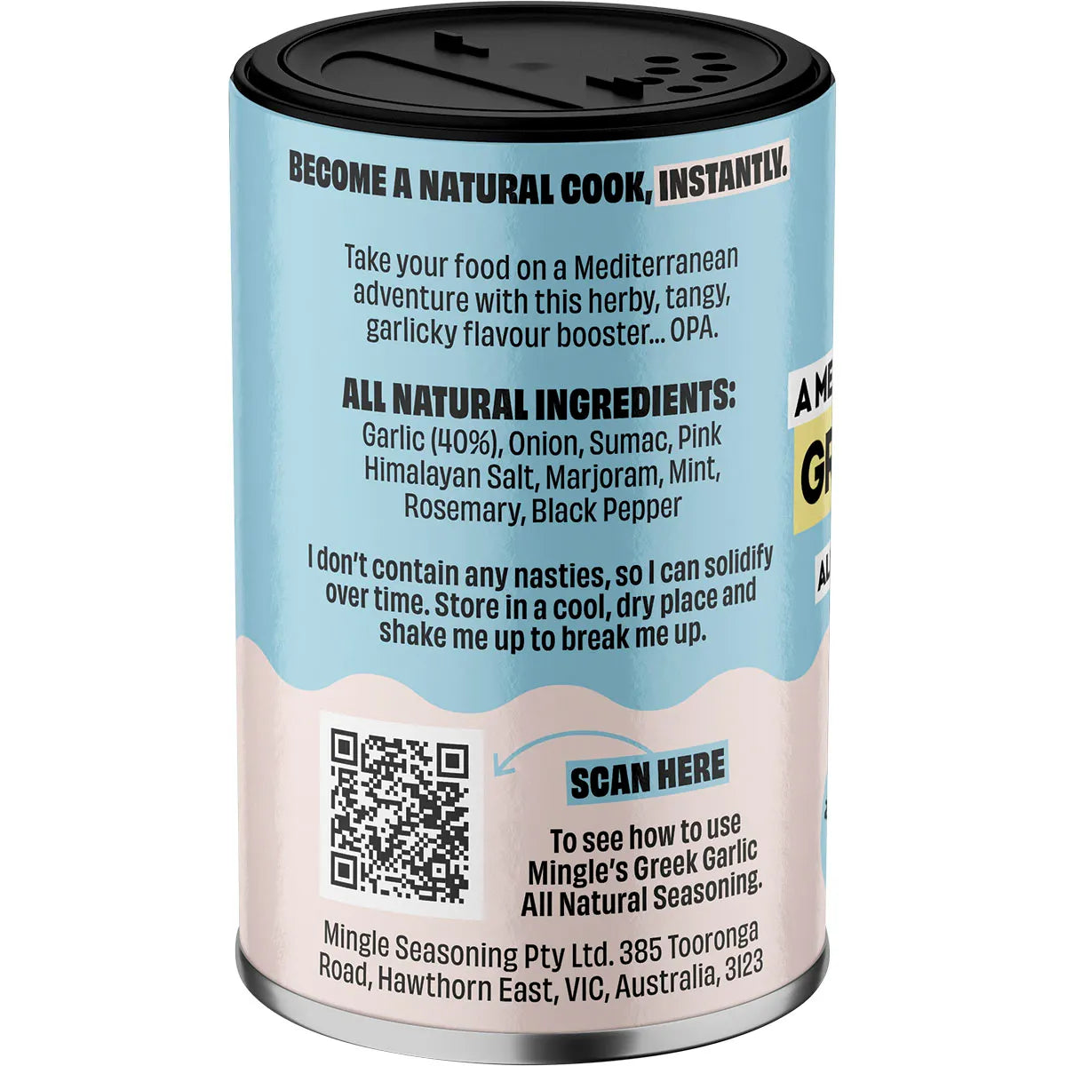 Mingle Greek Garlic All Natural Seasoning 45g