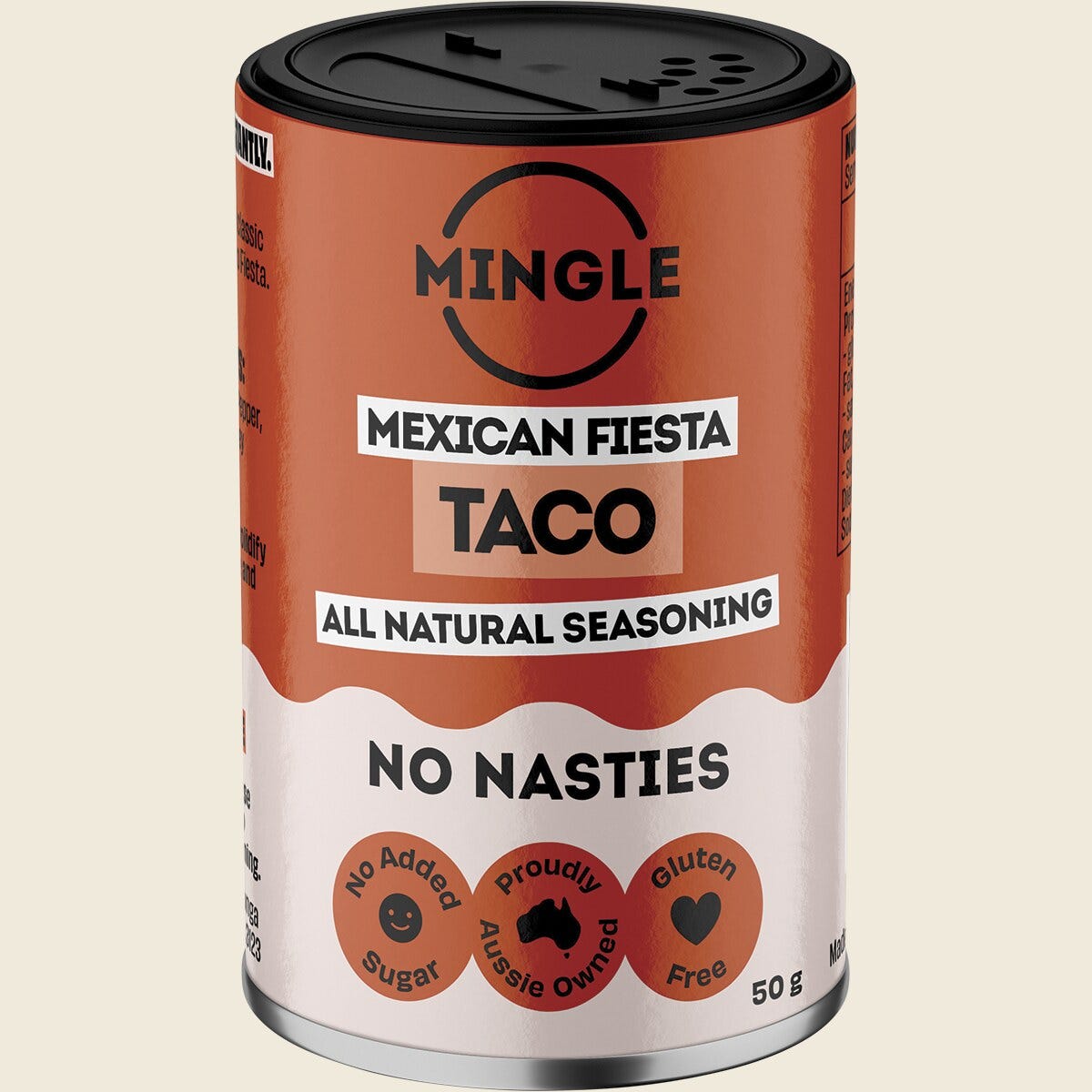 Mingle Spicy Mexican Fiesta Taco All Natural Seasoning 50g front