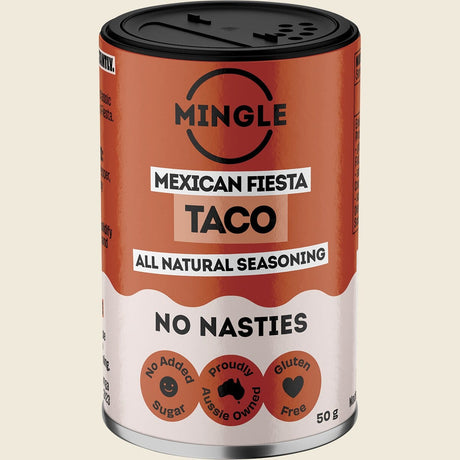 Mingle Spicy Mexican Fiesta Taco All Natural Seasoning 50g front