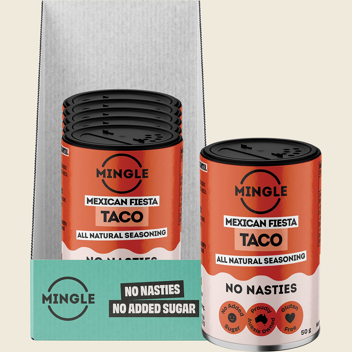 Mingle Spicy Mexican Fiesta Taco All Natural Seasoning 50g combo