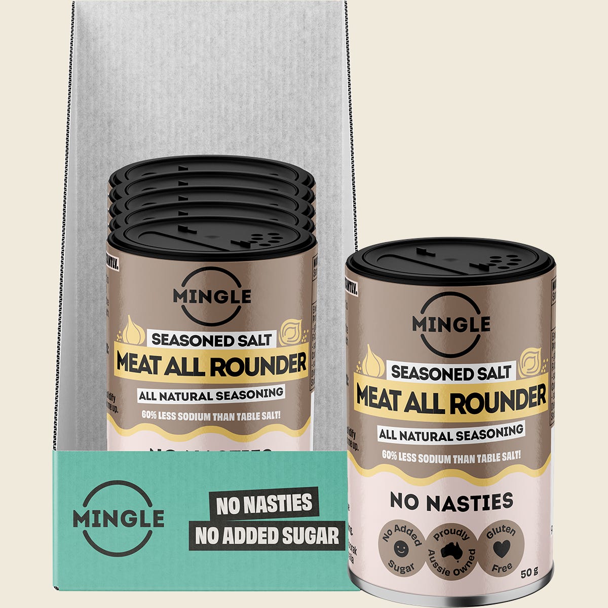 Mingle Meat All Rounder All Natural Seasoning 50g combo