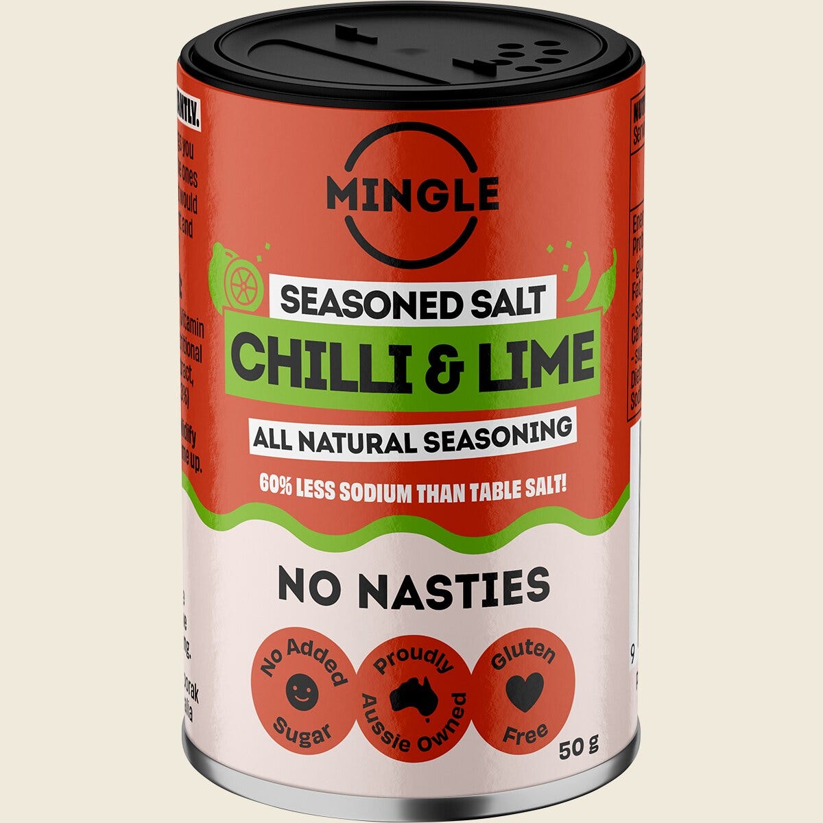 Mingle Chilli & Lime All Natural Seasoning 50g front