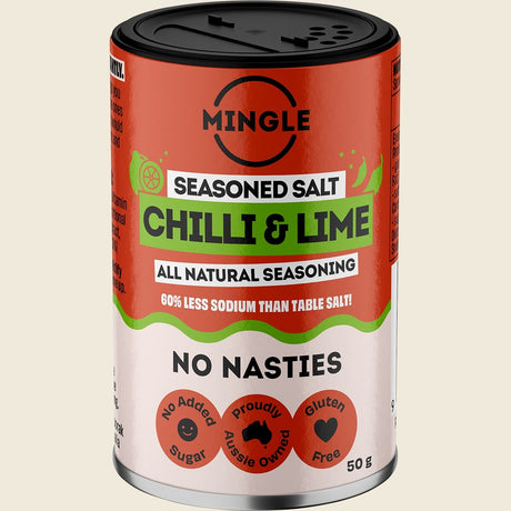Mingle Chilli & Lime All Natural Seasoning 50g front
