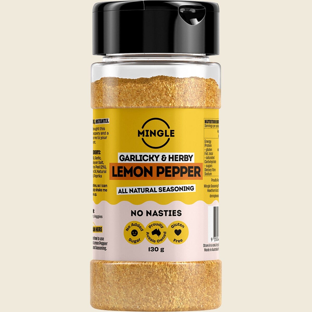 Mingle Citrus Pepper All Natural Seasoning 130g Front