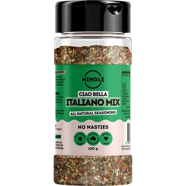 Mingle Italiano Mix All Natural Seasoning 100g front
