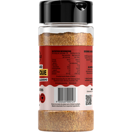 Mingle Backyard Barbeque All Natural Seasoning 140g right side