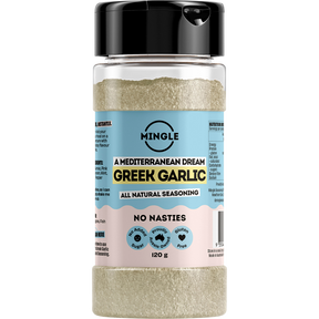 Mingle Greek Garlic All Natural Seasoning 120g front