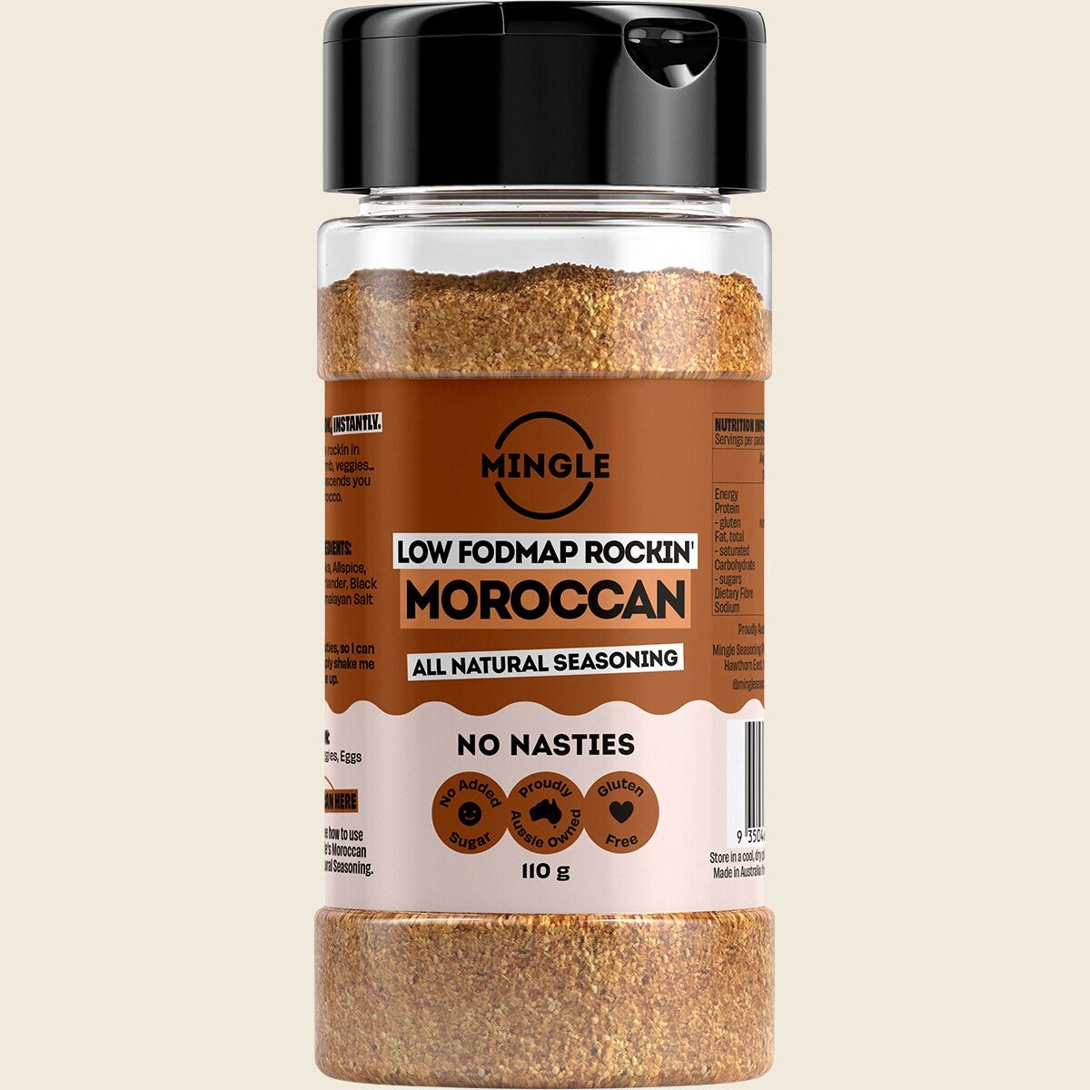 Mingle Moroccan All Natural Seasoning 110g Front