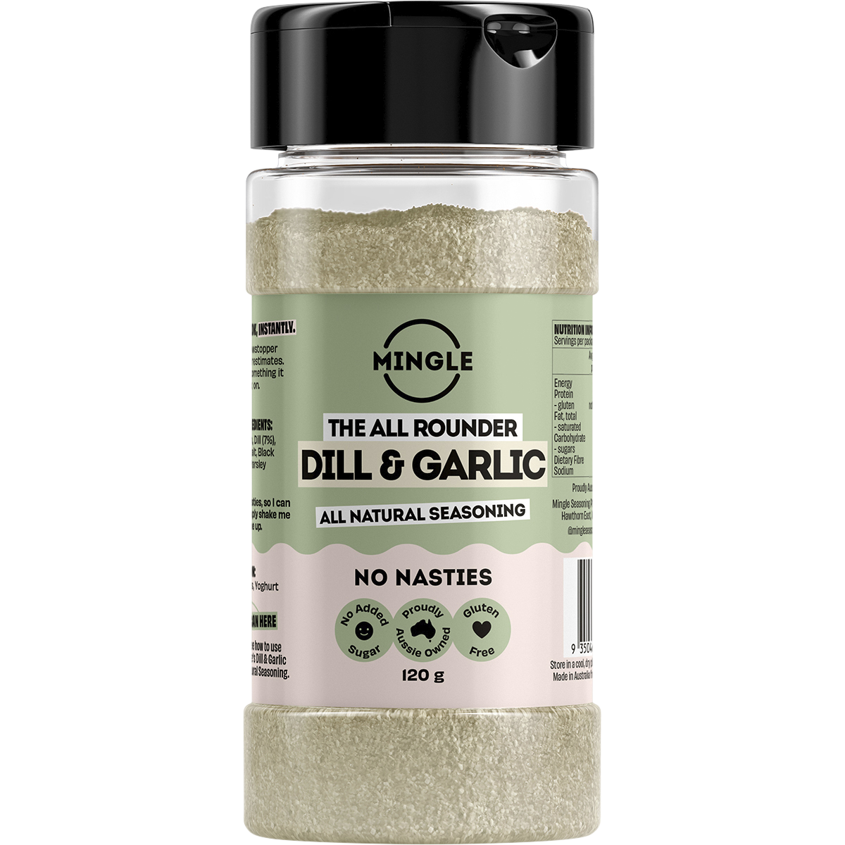 Mingle Dill & Garlic All Natural Seasoning 120g front