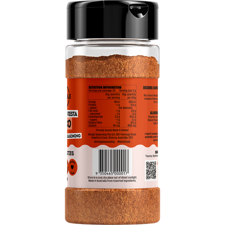 Mingle Mexican Fiesta Taco All Natural Seasoning 130g right side