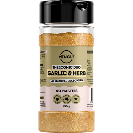 Mingle Garlic & Herb All Natural Seasoning 130g front
