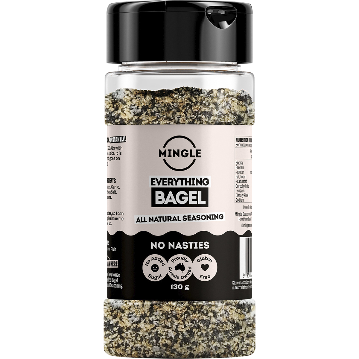 Mingle Everything Bagel All Natural Seasoning 130g front
