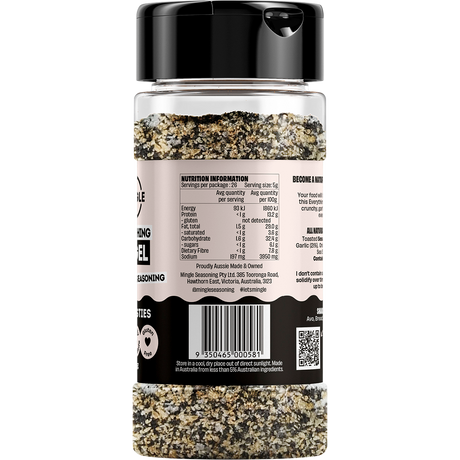 Mingle Everything Bagel All Natural Seasoning 130g right side