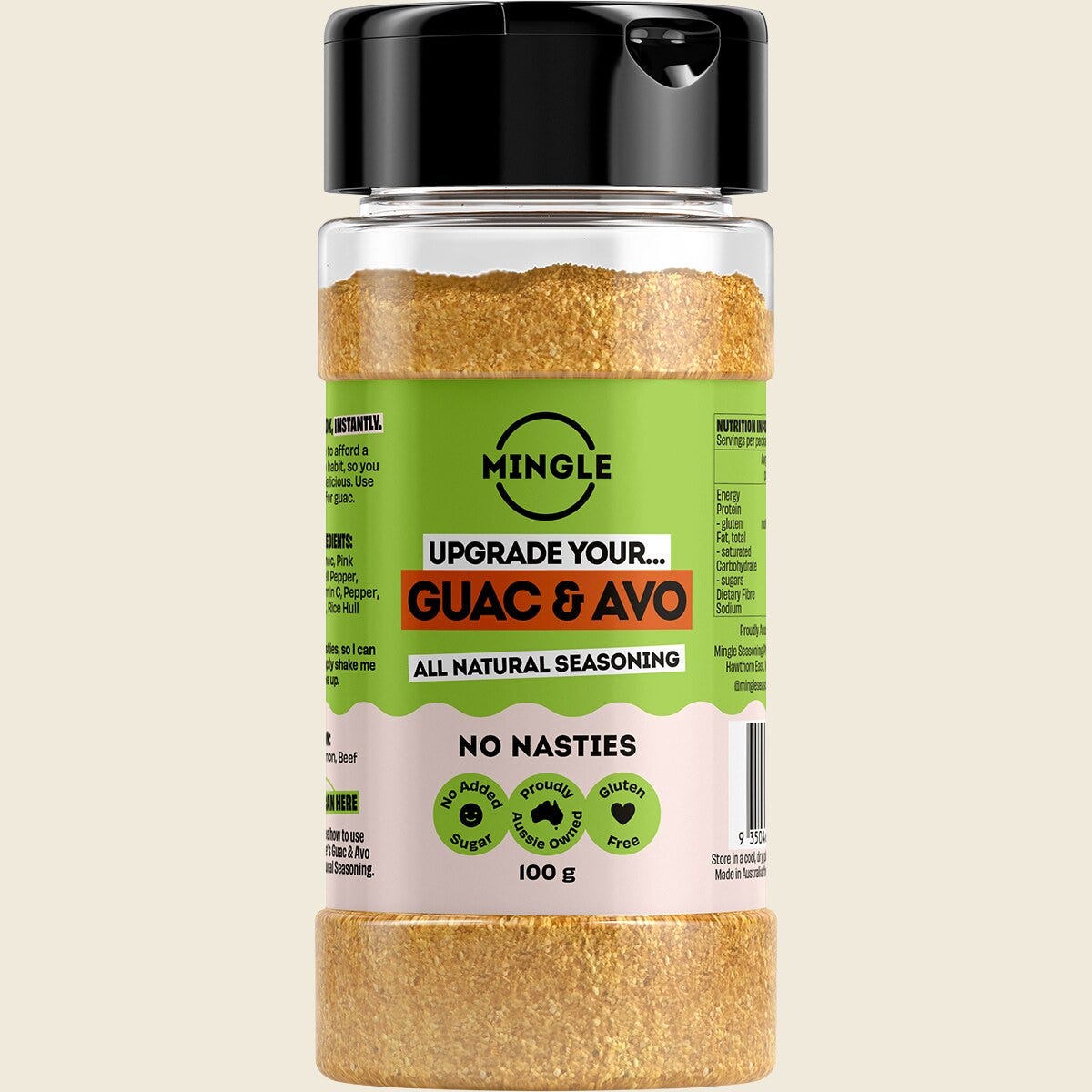 Mingle Guac & Avo All Natural Seasoning 100g Front