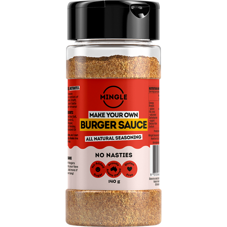Mingle Burger Sauce All Natural Seasoning 140g front