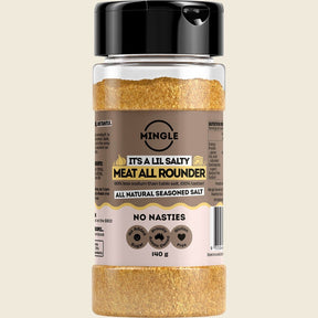 Mingle Meat All Rounder All Natural Seasoned Salt 140g Front