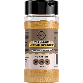 Mingle Meat All Rounder All Natural Seasoned Salt 140g front