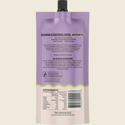 Mingle Balsamic All Natural Salad Dressing 220g x 8-pack back